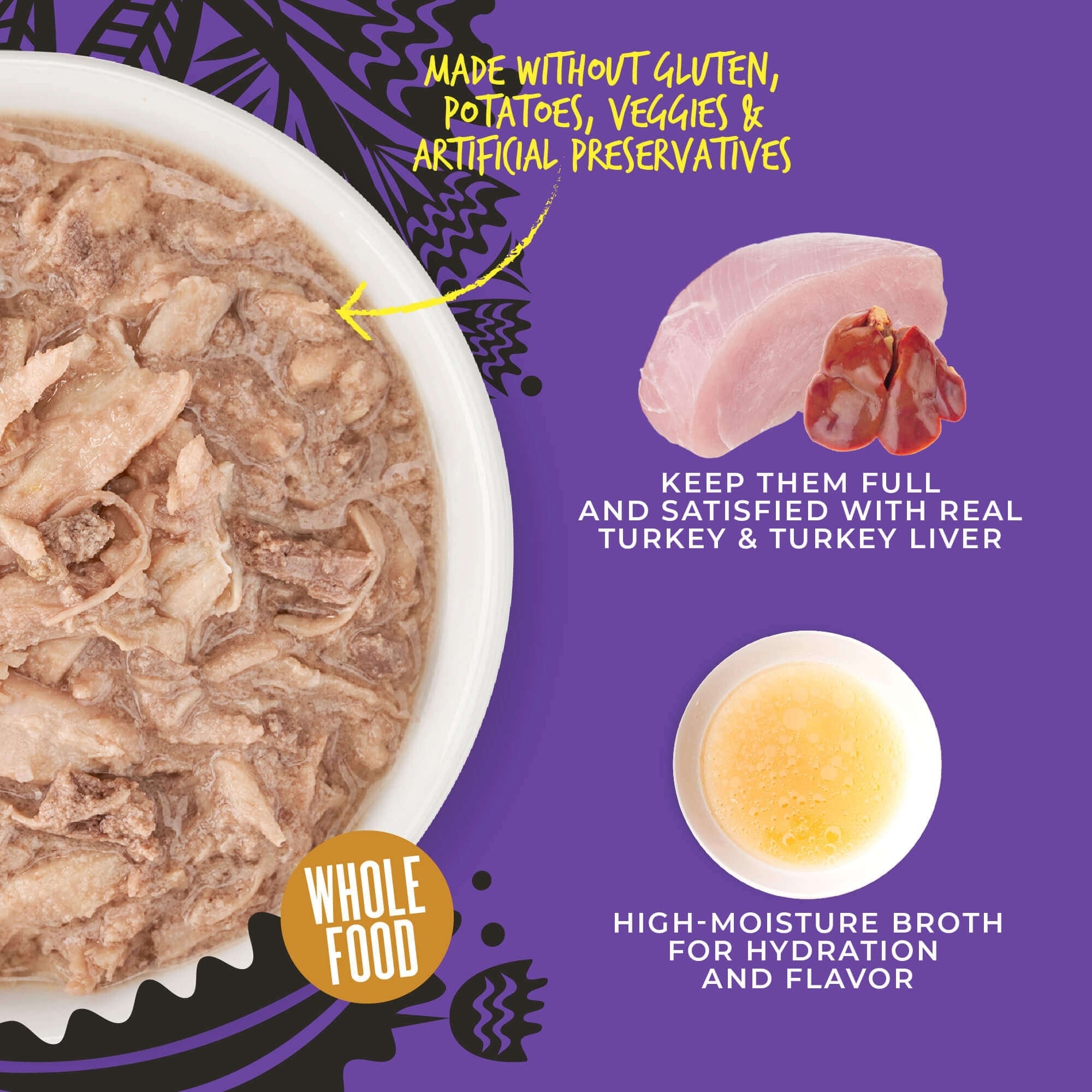 Tiki Cat After Dark Shreds, Turkey & Turkey Liver, 3 oz (Case of 12) - Image 2