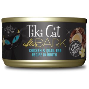 Tiki Cat After Dark Chicken & Quail Egg in Broth Wet Cat Food