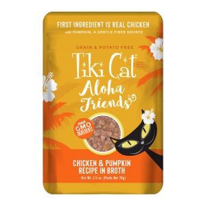 Tiki Cat Aloha Friends Chicken & Pumpkin, 2.5 oz (Case of 12)