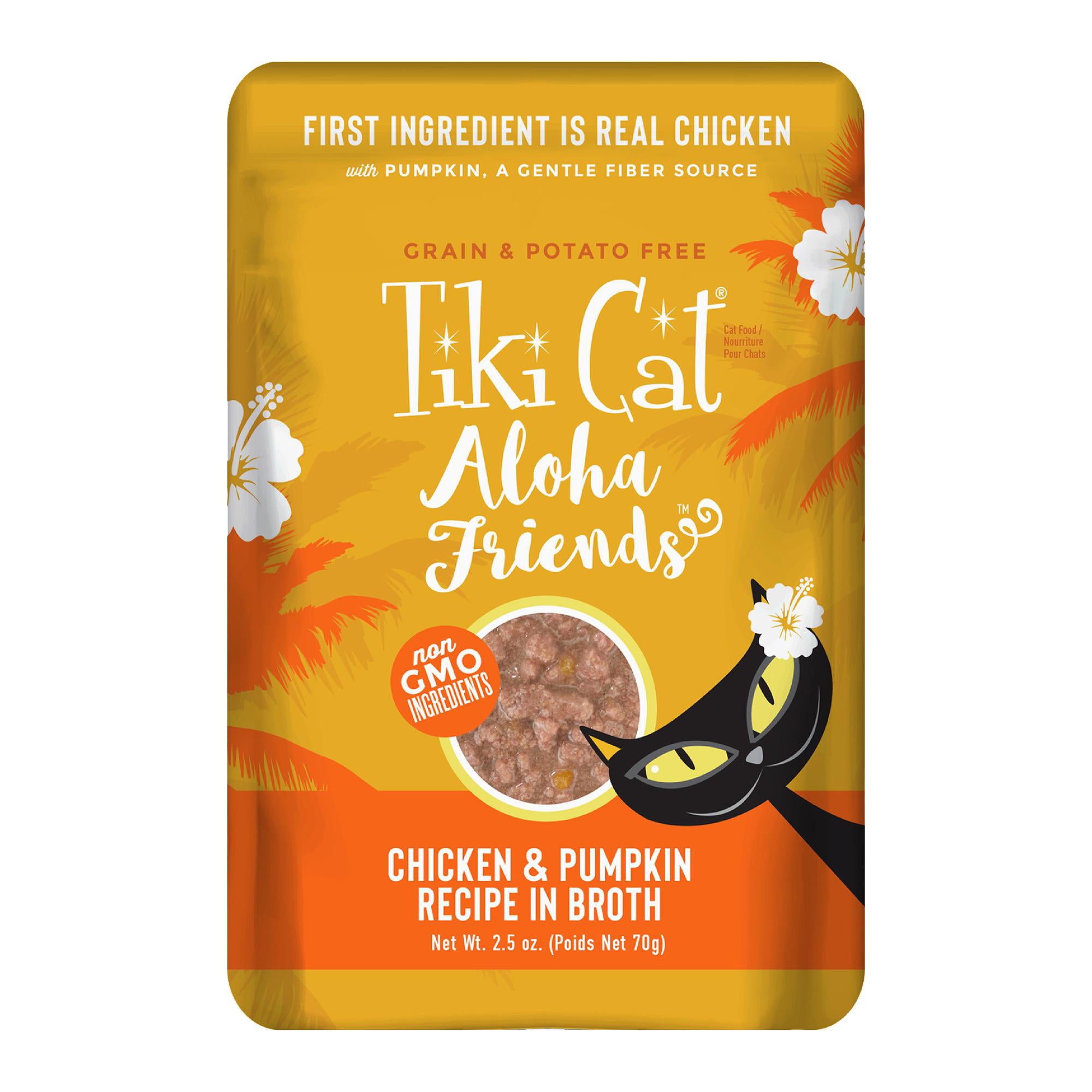 Tiki Cat Aloha Friends Chicken & Pumpkin, 2.5 oz (Case of 12)