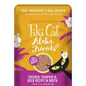 Tiki Cat Aloha Friends Chicken, Pumpkin & Duck, 2.5 oz (Case of 12)