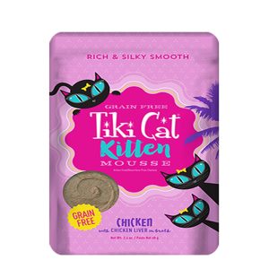 Tiki Cat Kitten Mousse, Chicken, Chicken Liver & Egg, 2.4 oz (Case of 12)