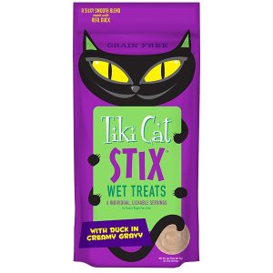 Tiki Cat Stix Mousse Treat, Duck, 3 oz (Case of 12)