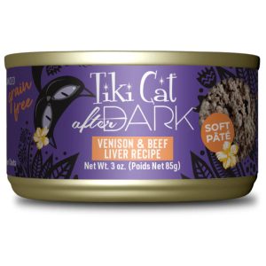 Tiki Cat After Dark Venison & Beef Liver Pâté, 3 oz (Case of 12)