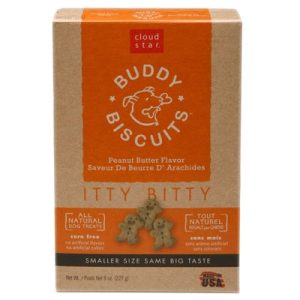 Cloud Star Itty Bitty Buddy Biscuits Peanut Butter Dog Treats, 8 oz