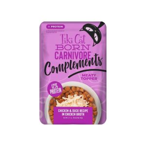 Tiki Cat Complements Protein Topper Pouch, Chicken & Duck, 2.1 oz (Case of 12)