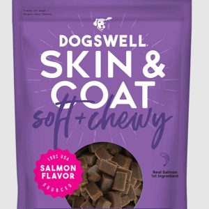 Dogswell Grain-Free Skin & Coat Soft Chews Salmon Dog Treats, 14 oz