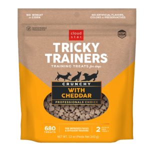Cloud Star Crunchy Tricky Trainers Cheddar Dog Treats, 8 oz