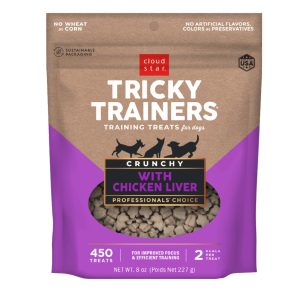 Cloud Star Crunchy Tricky Trainers Liver Dog Treats, 8 oz