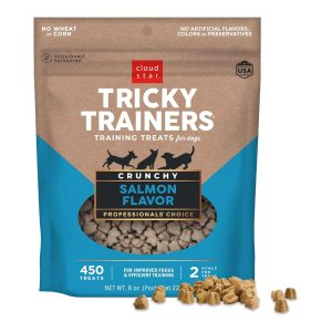 Cloud Star Crunchy Tricky Trainers Salmon Dog Treats, 8 oz
