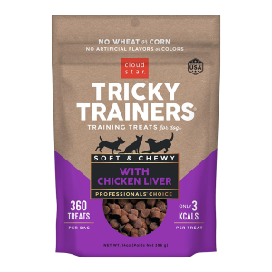 Cloud Star Chewy Tricky Trainers Liver Dog Treats, 14 oz