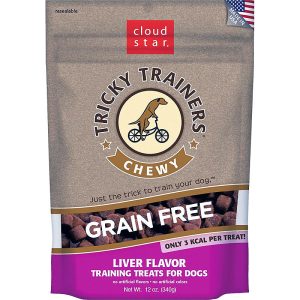 Cloud Star Tricky Trainers Grain-Free Chewy Liver Dog Treats, 12 oz