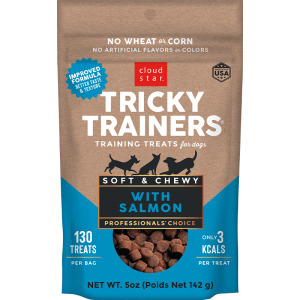 Cloud Star Chewy Tricky Trainers Salmon Dog Treats