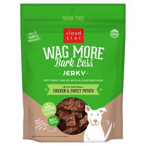 Cloud Star Wagmore Grain-Free Jerky Chicken & Sweet Potato , 10 oz