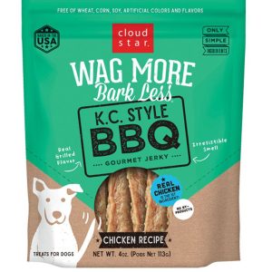 Cloud Star Wagmore Grain-Free Jerky K.C. Style Chicken , 10 oz