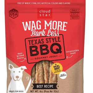Cloud Star Wagmore Grain-Free Jerky Texas-Style BBQ , 10 oz