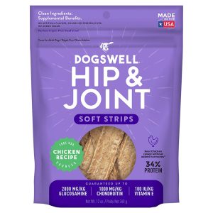 Dogswell Grain-Free Hip & Joint Soft Strips Chicken Dog Treats