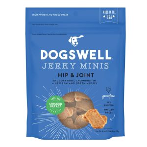 Dogswell Hip & Joint Mini Jerky Chicken Grain-Free Dog Treats, 4 oz