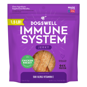 Dogswell Immunity & Defense Jerky Chicken Grain-Free Dog Treats, 24 oz