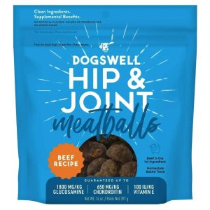 Dogswell Grain-Free Hip & Joint Meatballs Beef Dog Treats, 14 oz