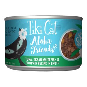 Tiki Cat Aloha Friends Tuna, Ocean Whitefish & Pumpkin, 5.5 oz (Case of 8)