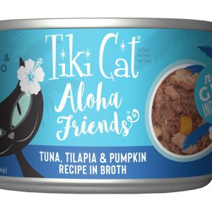 Tiki Cat Aloha Friends Tuna, Tilapia & Pumpkin, 5.5 oz (Case of 8)