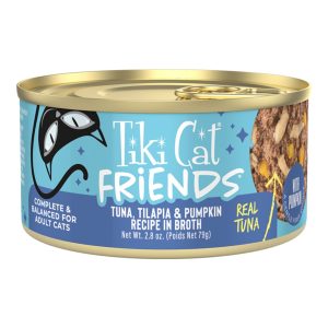 Tiki Cat Friends Tuna, Tilapia & Pumpkin, 2.8 oz (Case of 12)