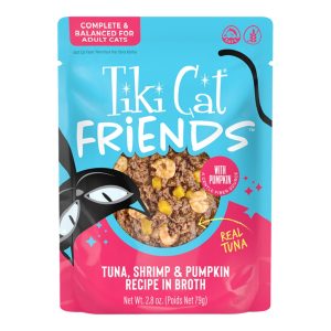 Tiki Cat Friends Tuna, Shrimp & Pumpkin, 2.8 oz Pouch (Case of 12)