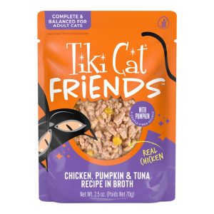Tiki Cat Friends Mousse, Chicken, Pumpkin & Tuna, 2.5 oz (Case of 12)