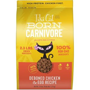 Tiki Cat Born Carnivore Grain-Free Dry Cat Food, Chicken & Egg