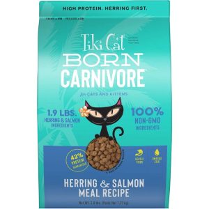 Tiki Cat Born Carnivore Grain-Free Dry Cat Food, Herring & Salmon