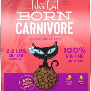 Tiki Cat Born Carnivore Grain-Free Dry Cat Food, Chicken & Herring