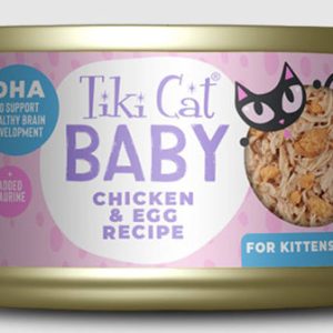 Tiki Cat Kitten Mousse, Chicken & Egg, 2.4 oz (Case of 12)