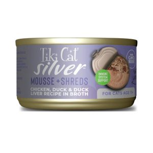 Tiki Cat Silver Senior Chicken & Duck, 2.4 oz (Case of 12)