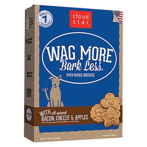 Cloud Star Wagmore Baked Bacon, Cheese & Apple Dog Treats, 16 oz