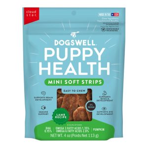 Dogswell Grain-Free Puppy Mini Soft Strips Lamb Dog Treats