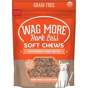 Cloud Star Wagmore Grain-Free Soft & Chewy Peanut Butter Dog Treats, 20 oz