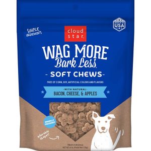Cloud Star Wagmore Soft & Chewy Bacon & Cheese Dog Treats, 6 oz