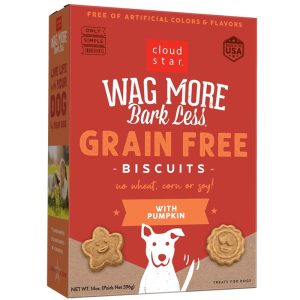 Cloud Star Wagmore Grain-Free Baked Pumpkin Dog Treats, 14 oz