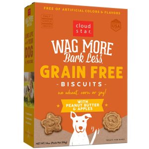 Cloud Star Wagmore Grain-Free Peanut Butter & Apple Dog Treats, 14 oz