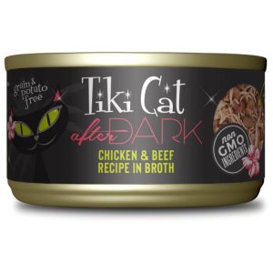Tiki Cat After Dark Pâté Wet Cat Food, Chicken & Beef, 2.8 oz (Case of 12)