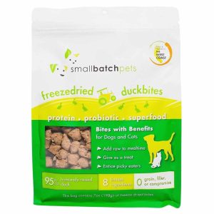 Small Batch Freeze-Dried Duck Bites Dog Treats, 7 oz