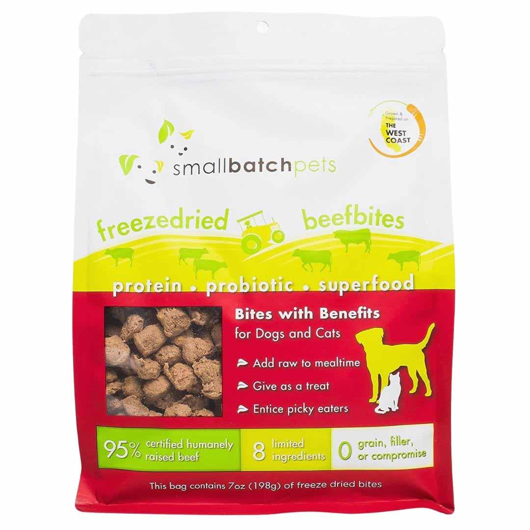 Small Batch Freeze-Dried Beef Bites Dog Treats, 7 oz