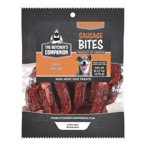 Butcher's Companion Pork Sausage Bites Dog Treats, 6.17 oz