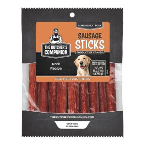 Butcher's Companion Pork Sausage Sticks Dog Treats, 6.17 oz