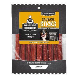 Butcher's Companion Pork & Liver Sausage Sticks Dog Treats, 6.17 oz