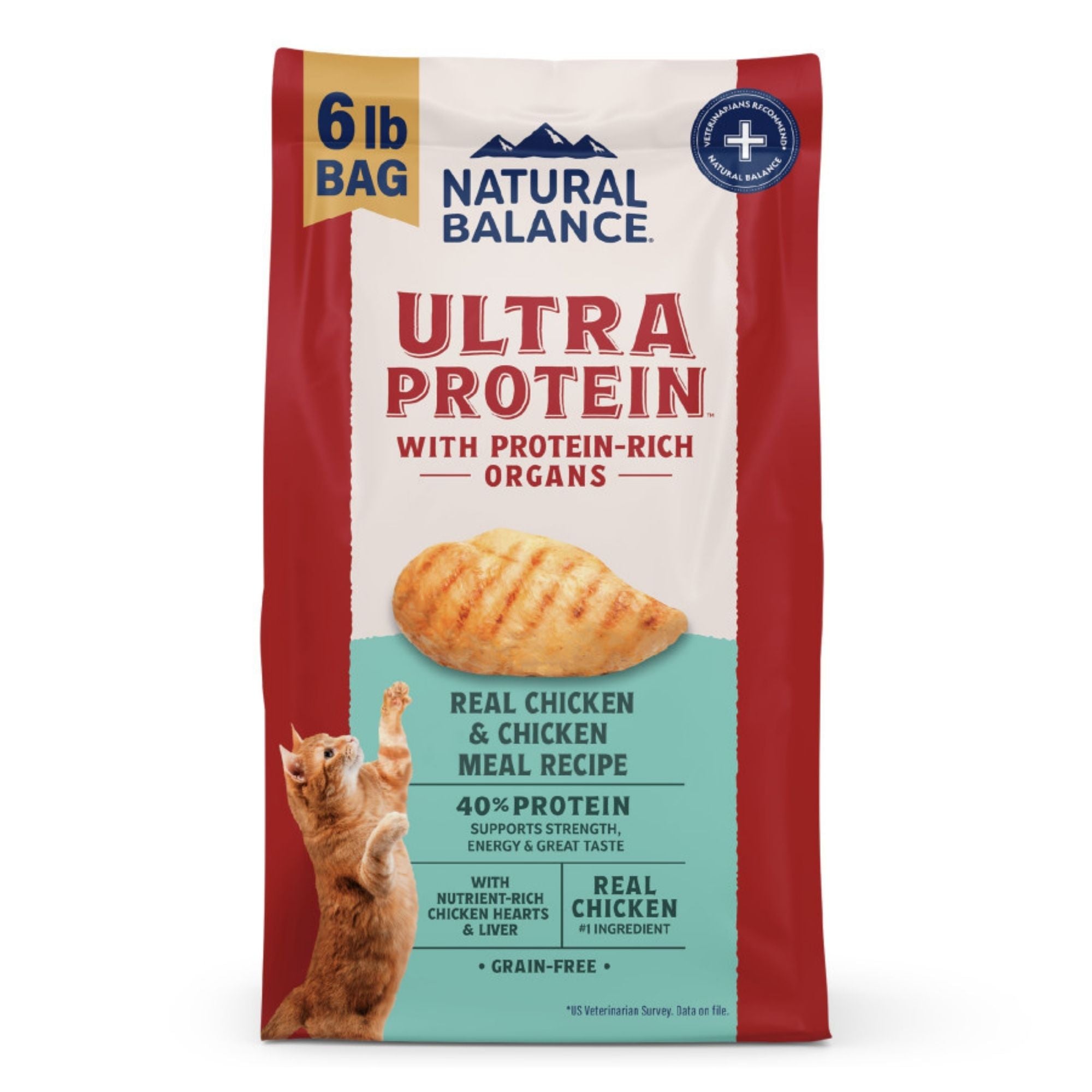 Natural Balance Ultra Protein Dry Cat Food, Chicken & Chicken Meal - Image 2
