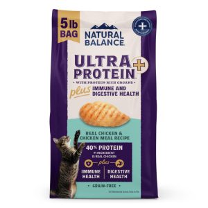 Natural Balance Ultra Protein Plus Immune & Digestive Health Dry Cat Food, 5 lb