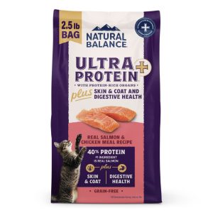 Natural Balance Ultra Protein Plus Skin, Coat & Digestive Dry Cat Food, 2.5 lb