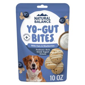 Natural Balance Yo-Gut Bites Oats & Blueberries Dog Treats, 10 oz
